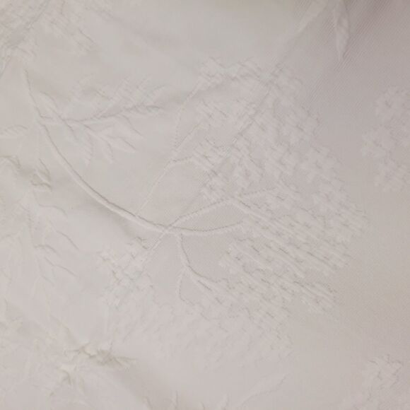 Martha Stewart Collection Floral Matelasse 100% Cotton KING Sham White - Picture 7 of 9